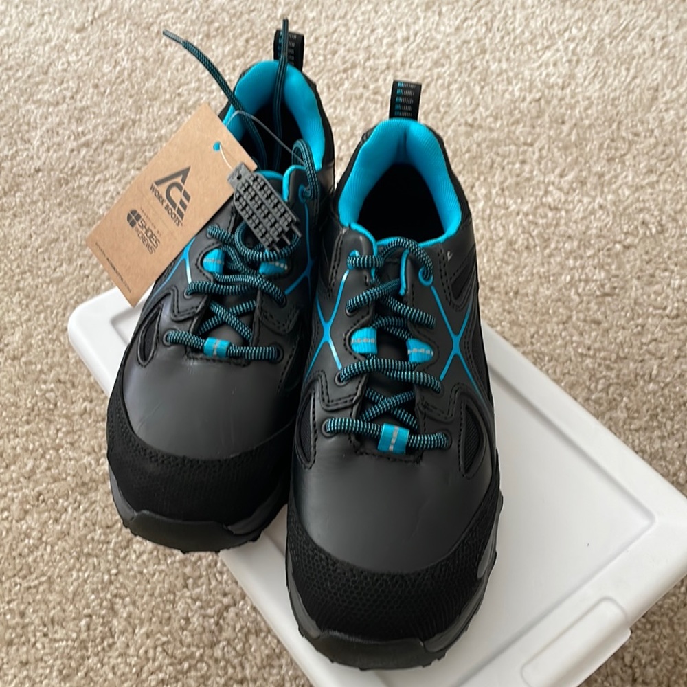 Steel toe shoes.